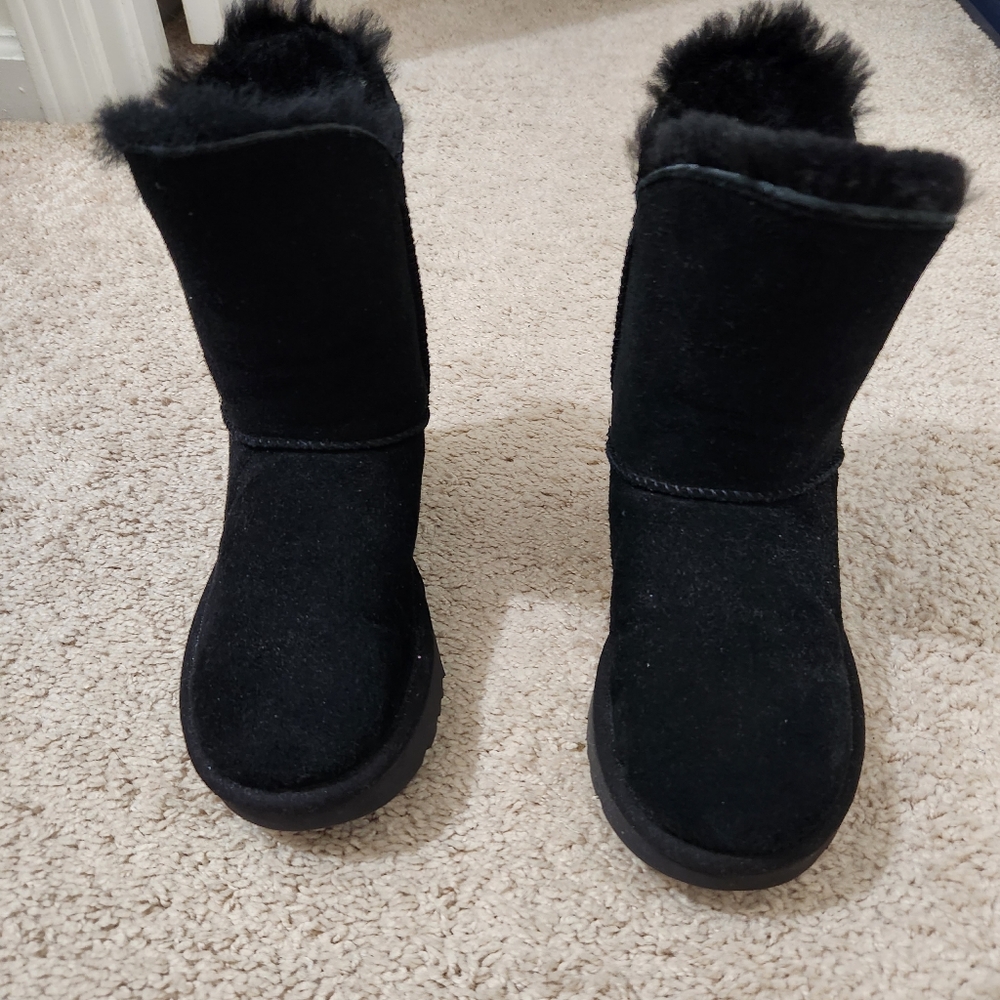 Ugg Australia Constantine Black Lace Boots Size 5 - Picture 2 of 5